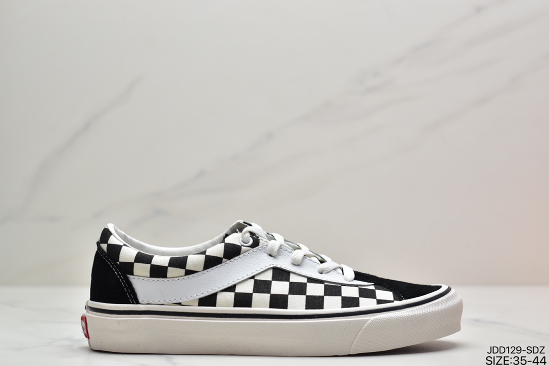 120 范斯VANS Bold Ni经典复古黑白低帮男女情侣款休闲帆布板鞋