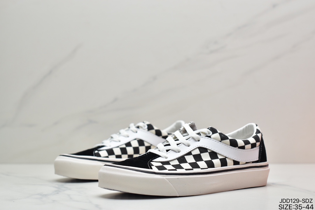 120 范斯VANS Bold Ni经典复古黑白低帮男女情侣款休闲帆布板鞋