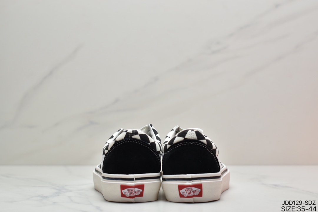 120 范斯VANS Bold Ni经典复古黑白低帮男女情侣款休闲帆布板鞋