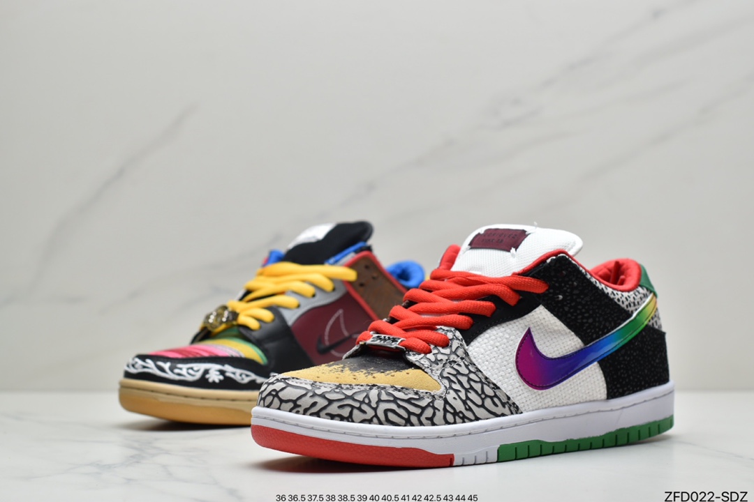 280  耐克Nike SB Low Dunk “What The P-Rod” 融合彩色拼接鸳鸯运动板鞋CZ2239-600