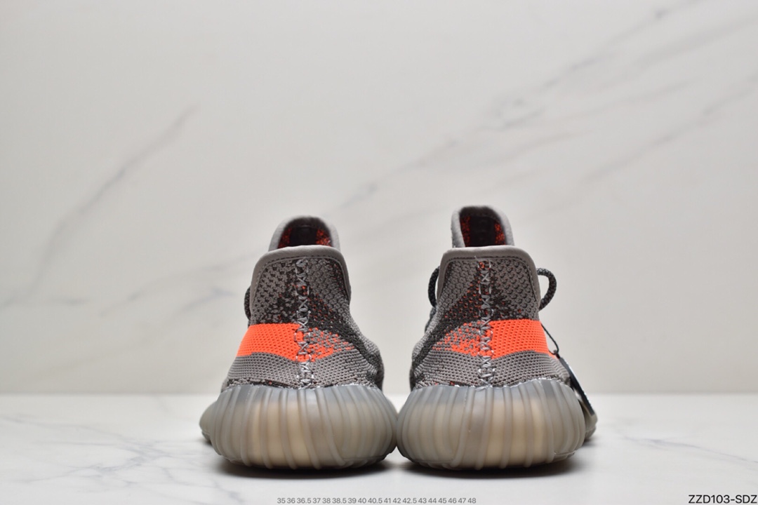 250 Yeezy Boost 350 V2 灰橙满天星GW1229