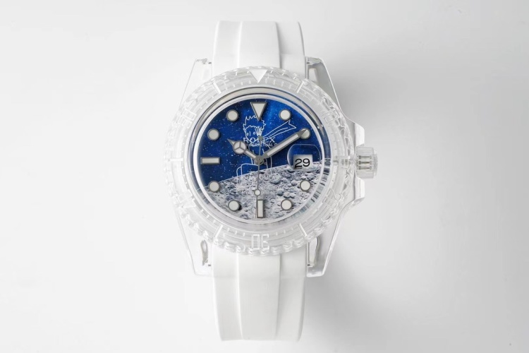 KZ Rolex Transparent Water Ghost - Limited Edition Custom Watch 1 KZ Rolex Transparent Water Ghost - Limited Edition Custom Watch
