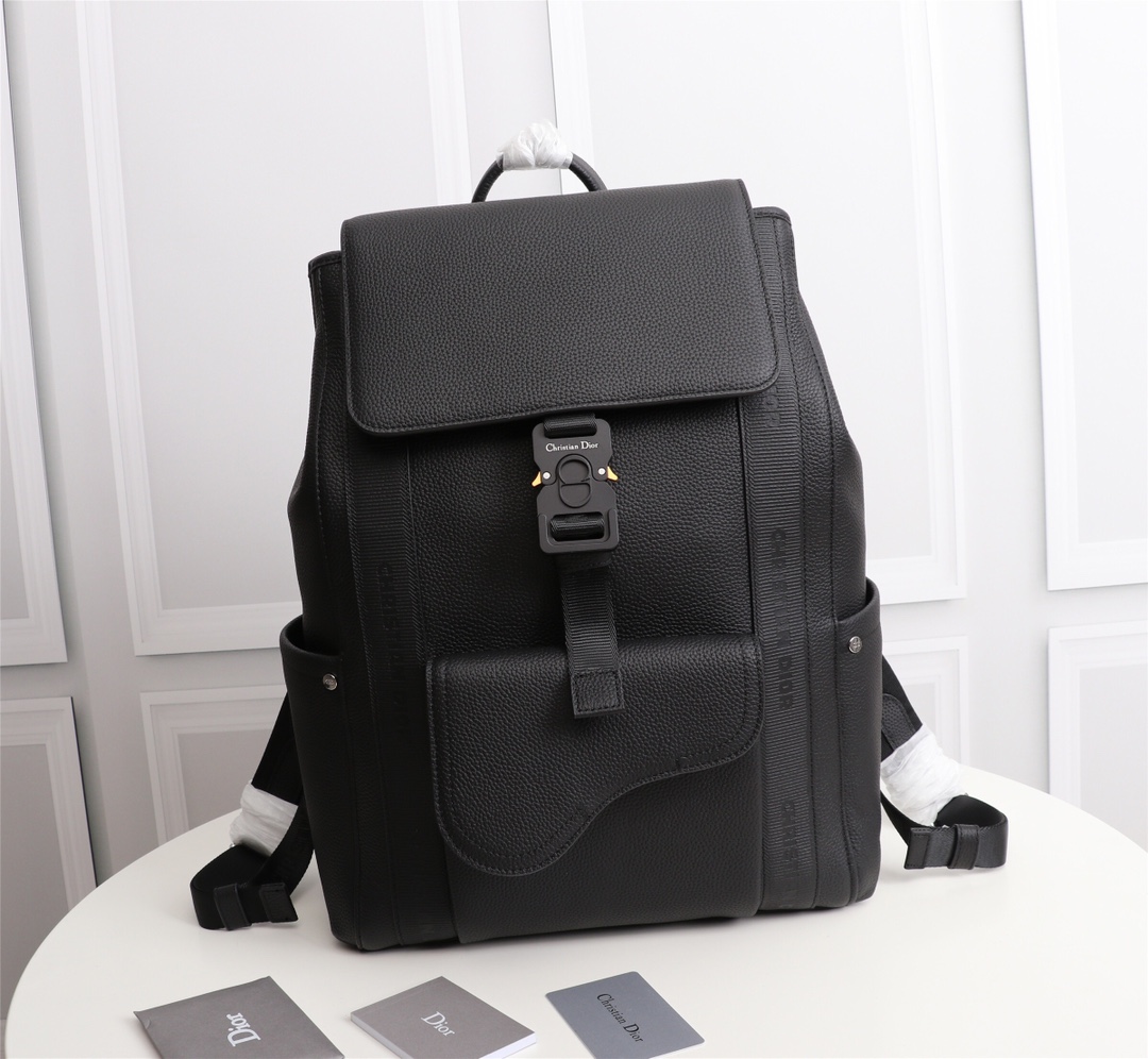 Cheap
 Dior Bags Backpack 1:1 Replica
 Beige Black Printing Men Cowhide Fabric Nylon Oblique