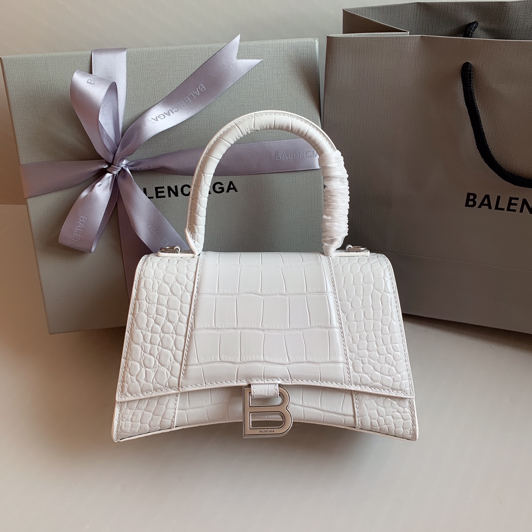 Balenciaga Borsette Borse Hourglass Bianco