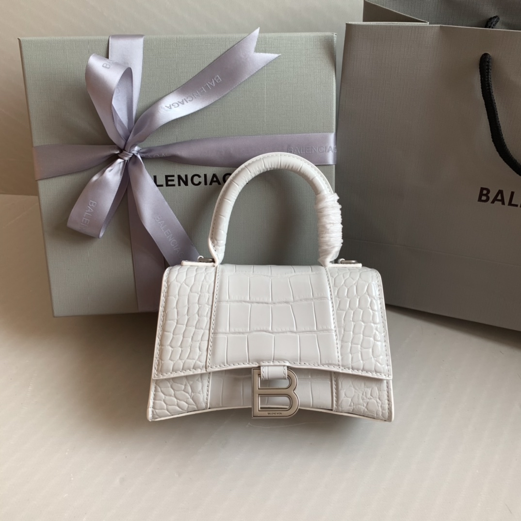 Balenciaga Borsette Borse Hourglass Bianco