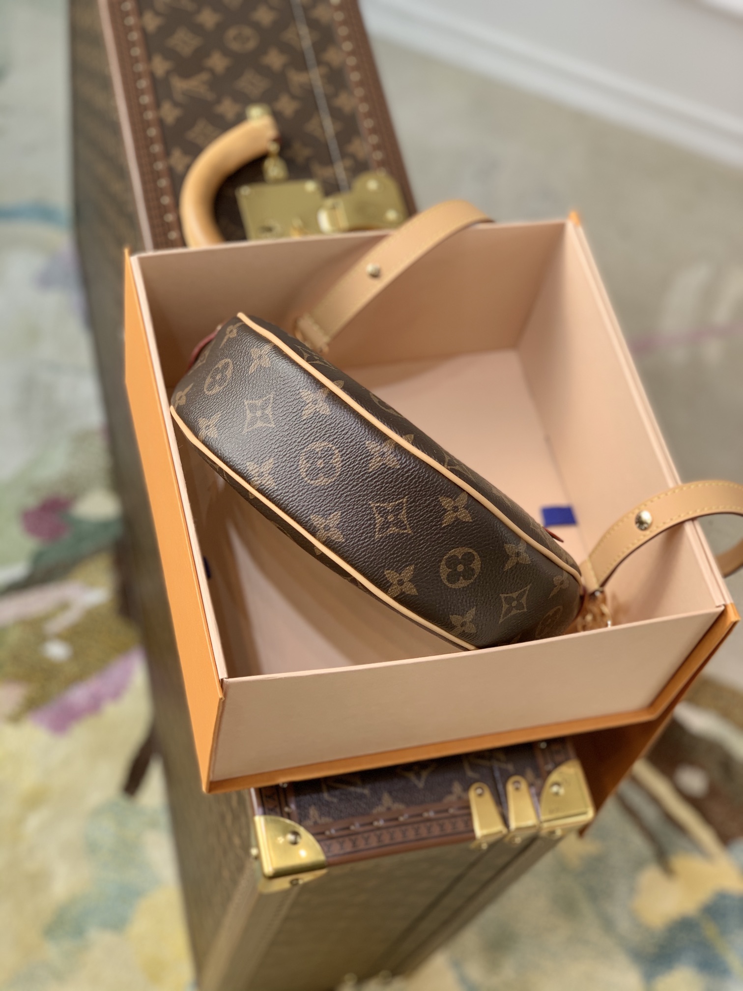 Louis Vuitton LV Odeo月亮包月牙包半圆包弧形包豌豆包 M44036