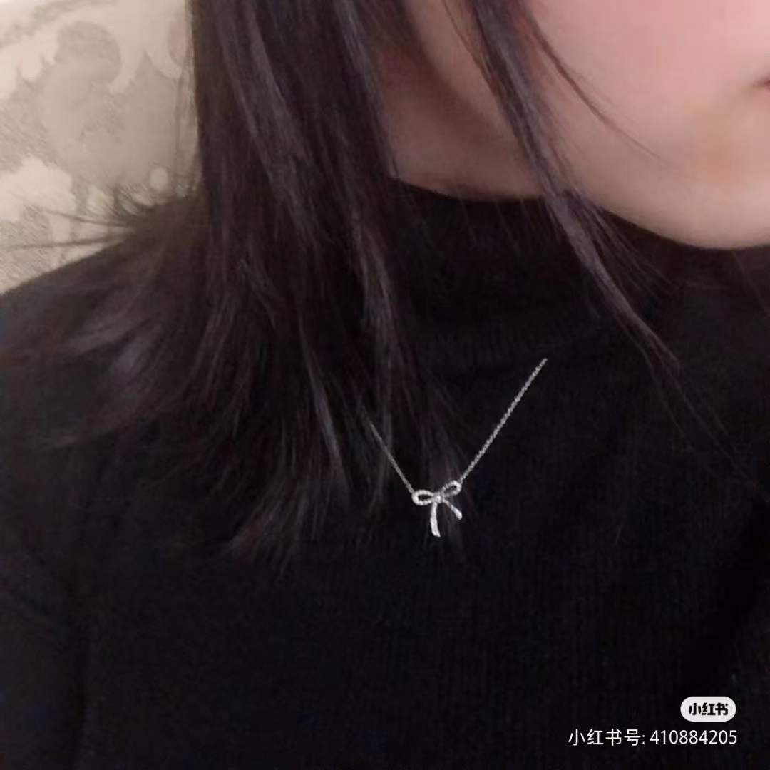 Tiffany & Co. Tiffany&Co.蝴蝶结 锁骨项链