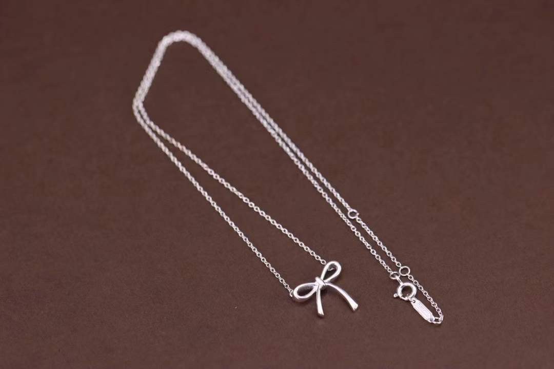 Tiffany & Co. Tiffany&Co.蝴蝶结锁骨项链