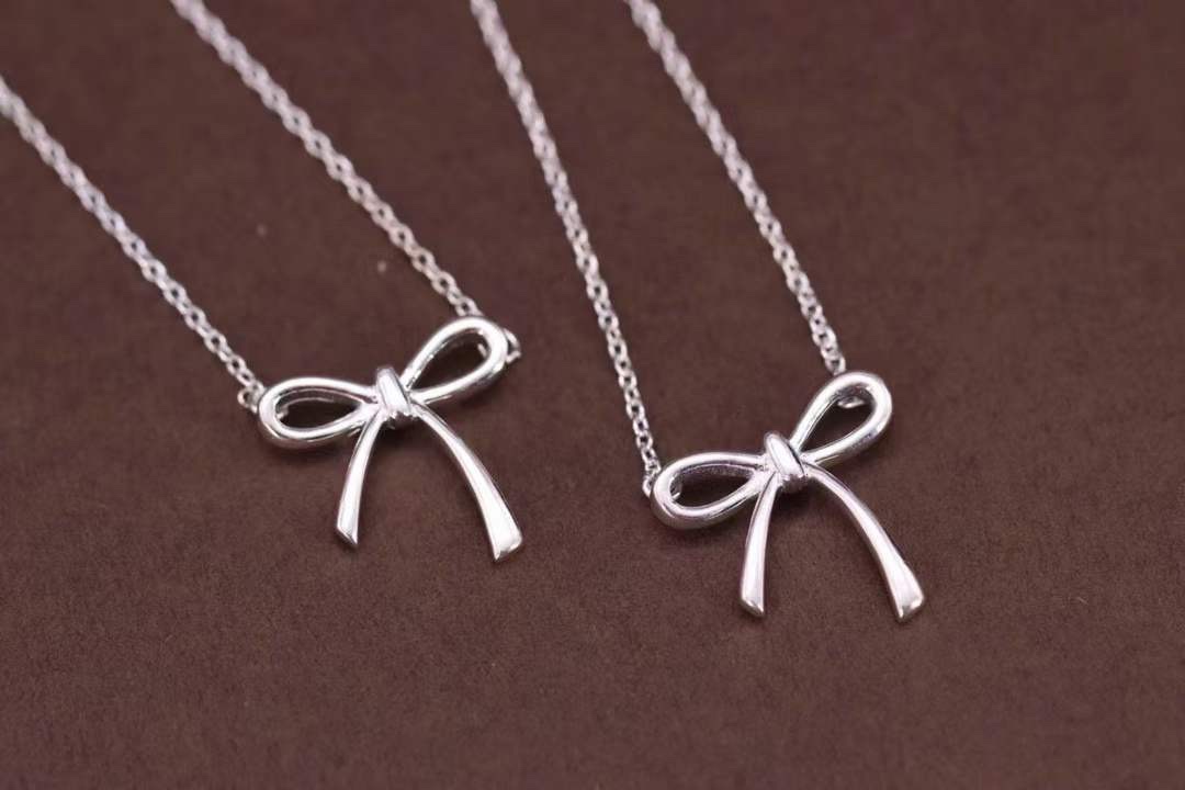 Tiffany & Co. Tiffany&Co.蝴蝶结锁骨项链