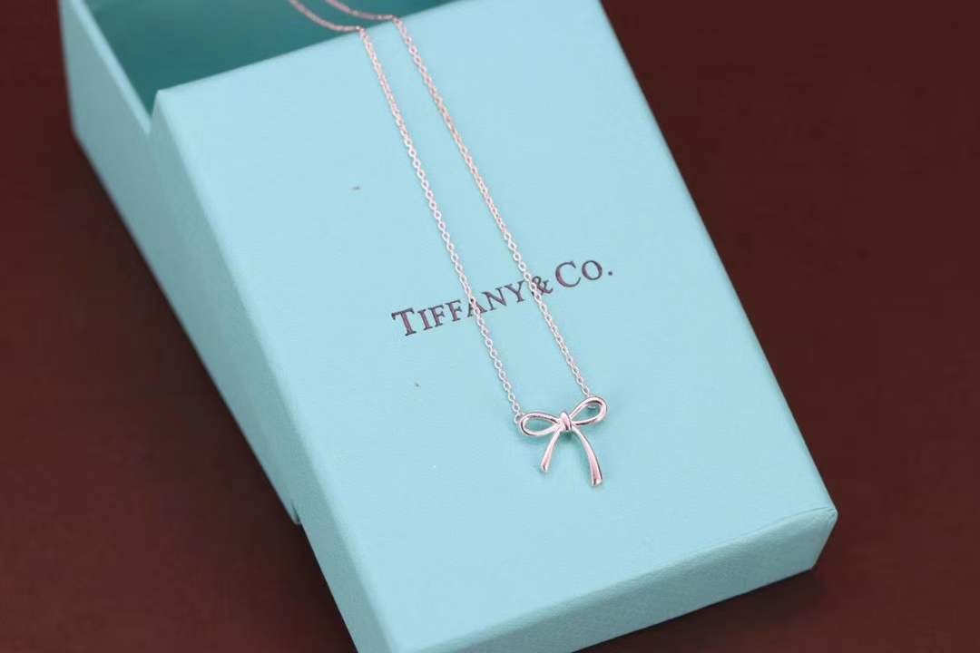 Tiffany & Co. Tiffany&Co.蝴蝶结锁骨项链