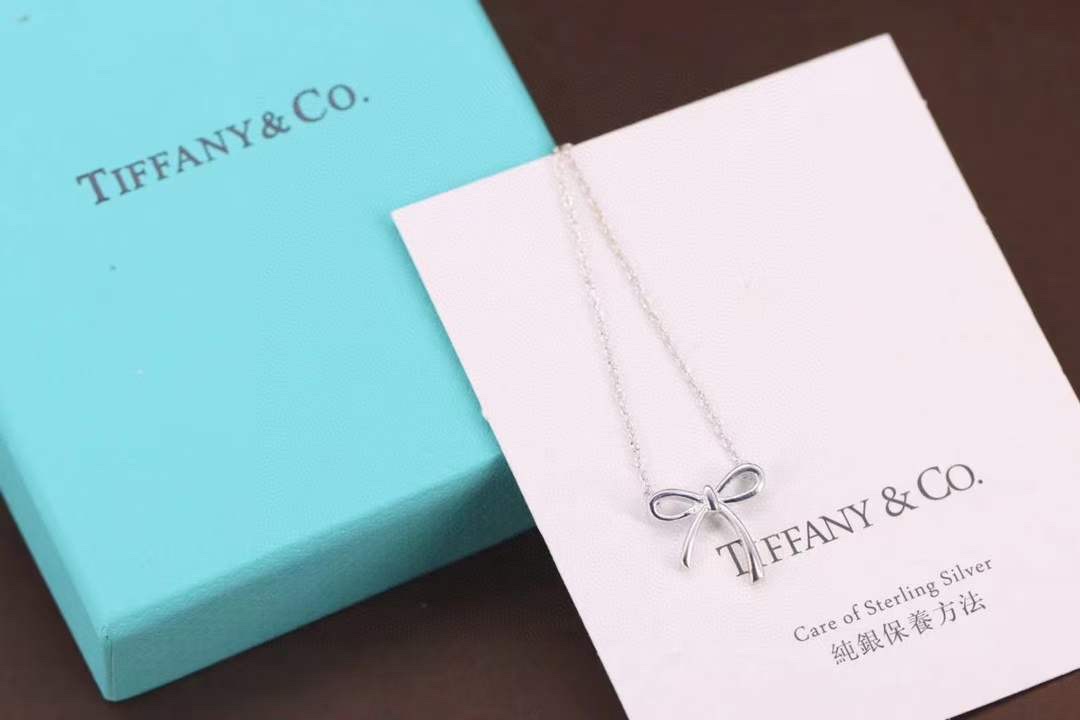 Tiffany & Co. Tiffany&Co.蝴蝶结锁骨项链
