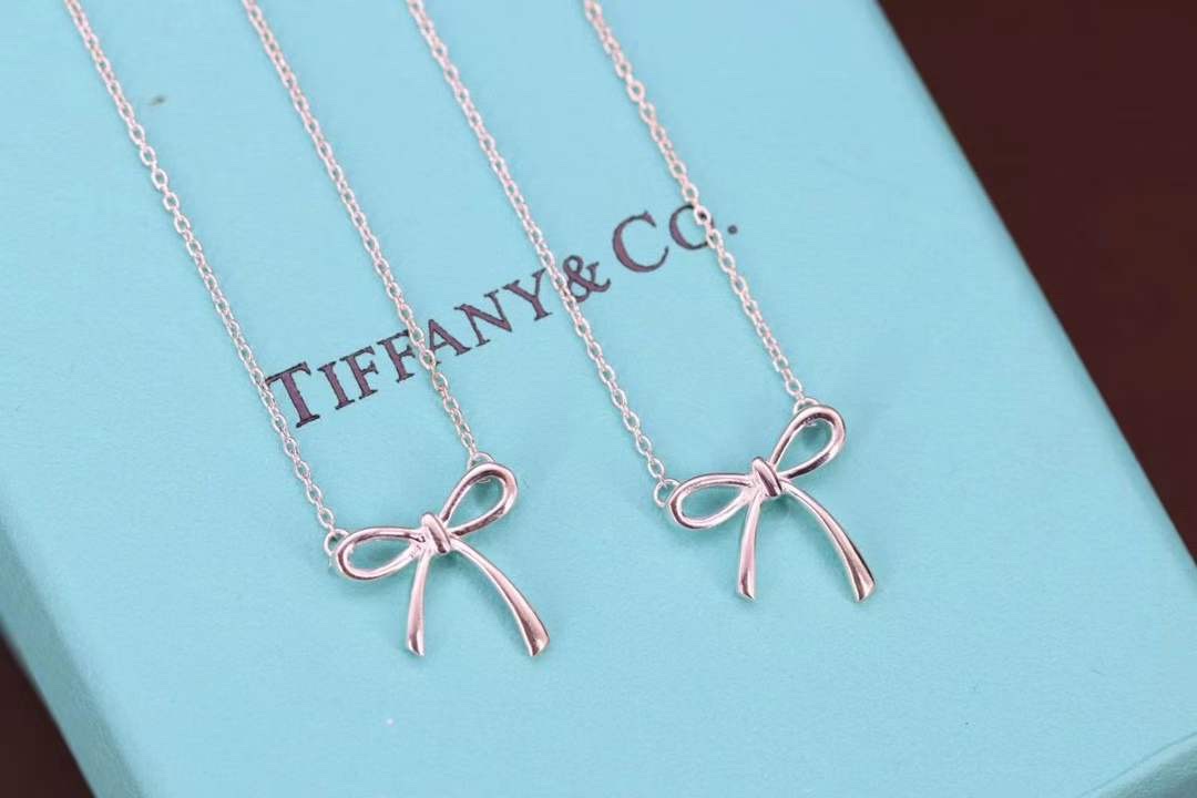Tiffany & Co. Tiffany&Co.蝴蝶结锁骨项链