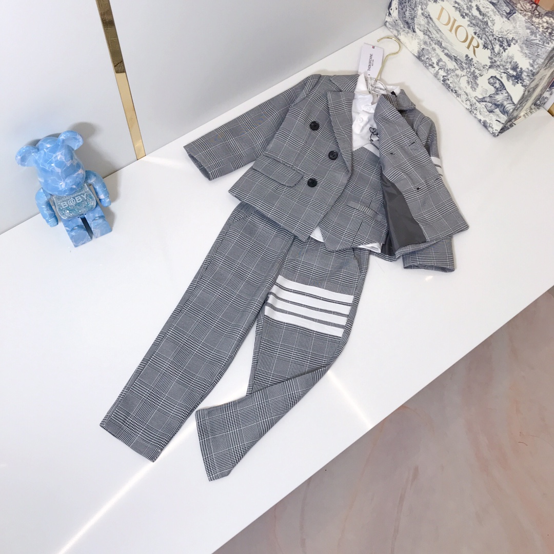 High-Quality Children’s Wear: 4 Sets of Suits and Vests in Various Sizes - 图片 6