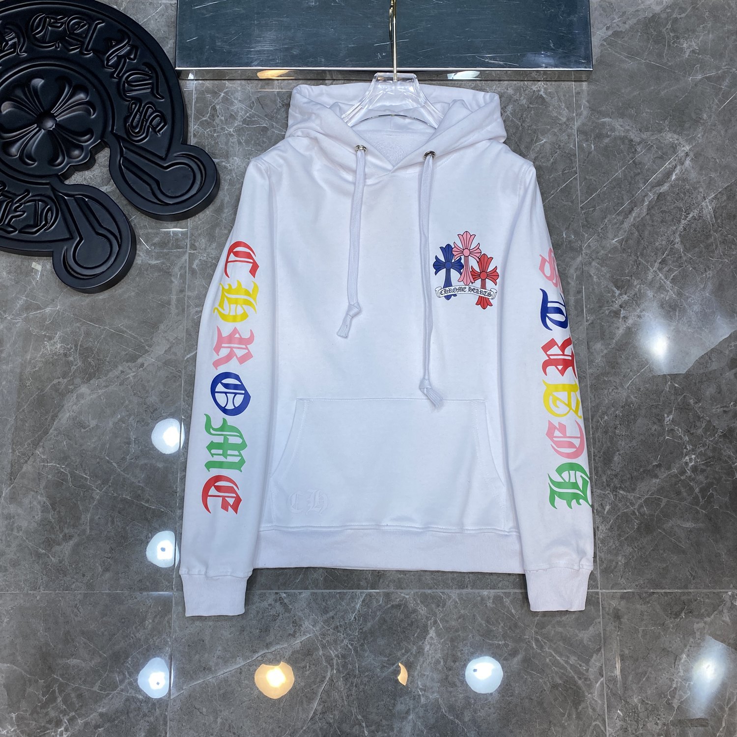 Are you looking for
 Chrome Hearts AAAAA+
 Clothing Hoodies Black White Fall Collection Hooded Top