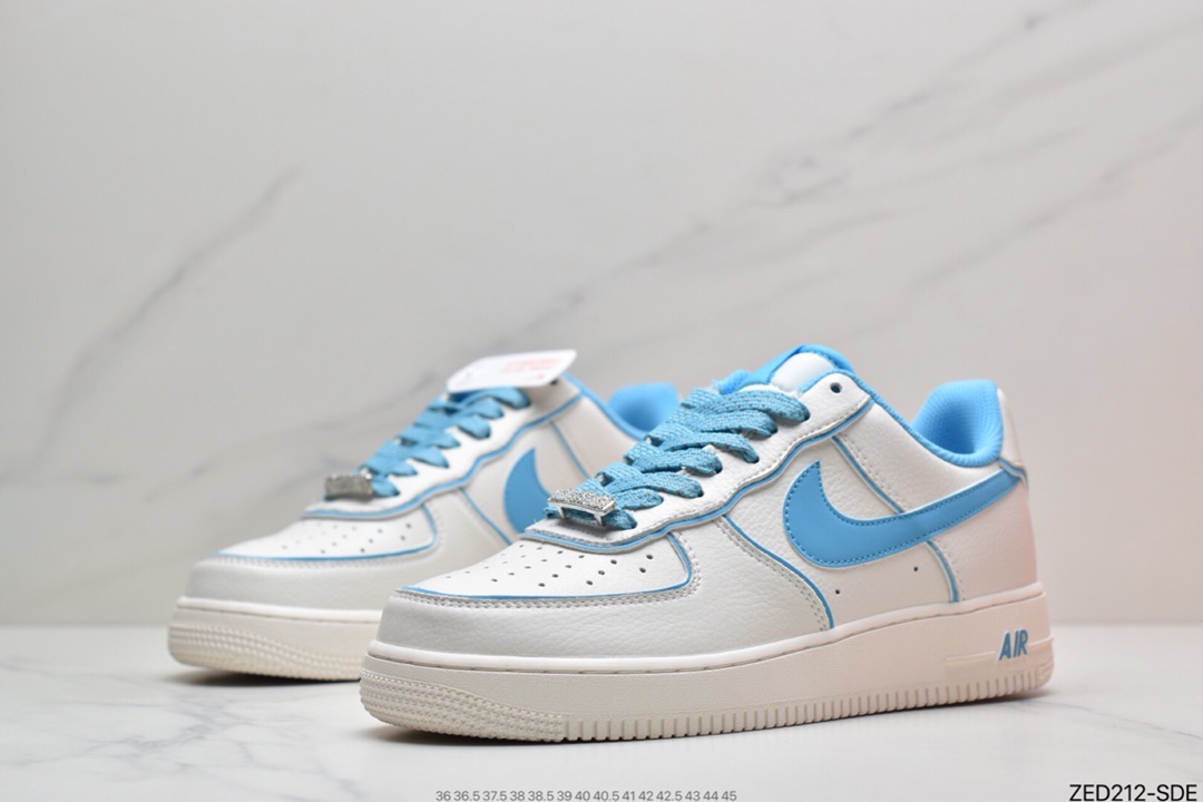 260 耐克Nike Air Force 1 Low 白蓝满天星 空军一号UH8958-066