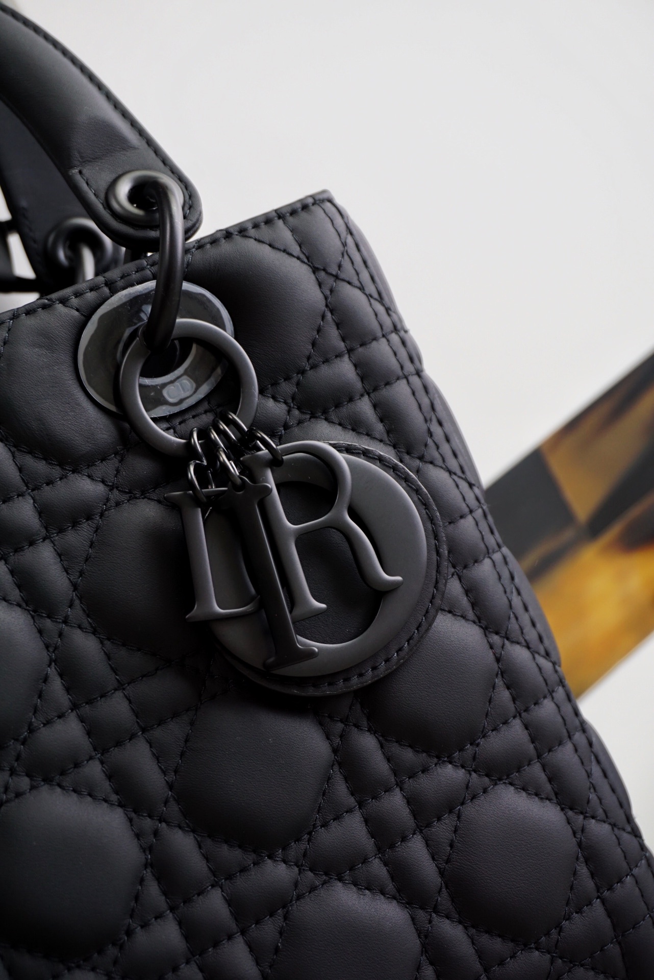 Túi Dior Lady M Small Bag  khoá so black Original