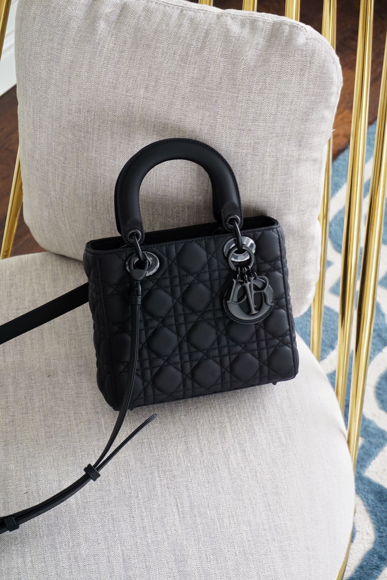 Christian Dior Mini Lady Dior Bag So Black  The Shoe Factory