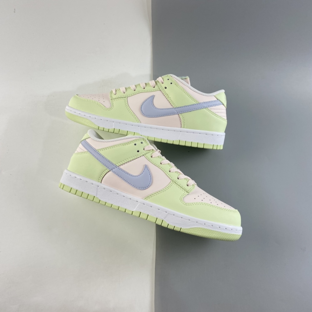 P280  NIKE Dunk SB Low SP 冰柠黄粉复古低帮休闲运动滑板板鞋 DD1503-600