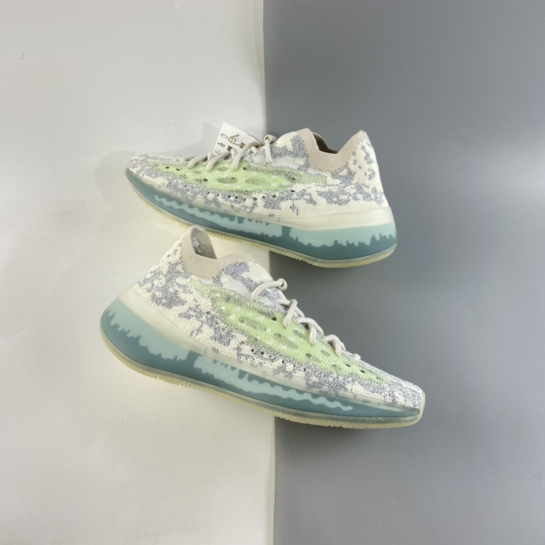 P360  Ad Originals YEEZY BOOST 380 V1“Alien Blue”百搭轻便袜子慢跑鞋 GW0304