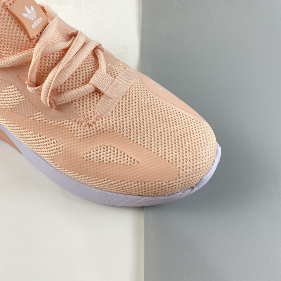 P120  Ad ZX 2K Boost 网纱针织呼吸面套脚休闲运动慢跑鞋 童鞋 FW2361