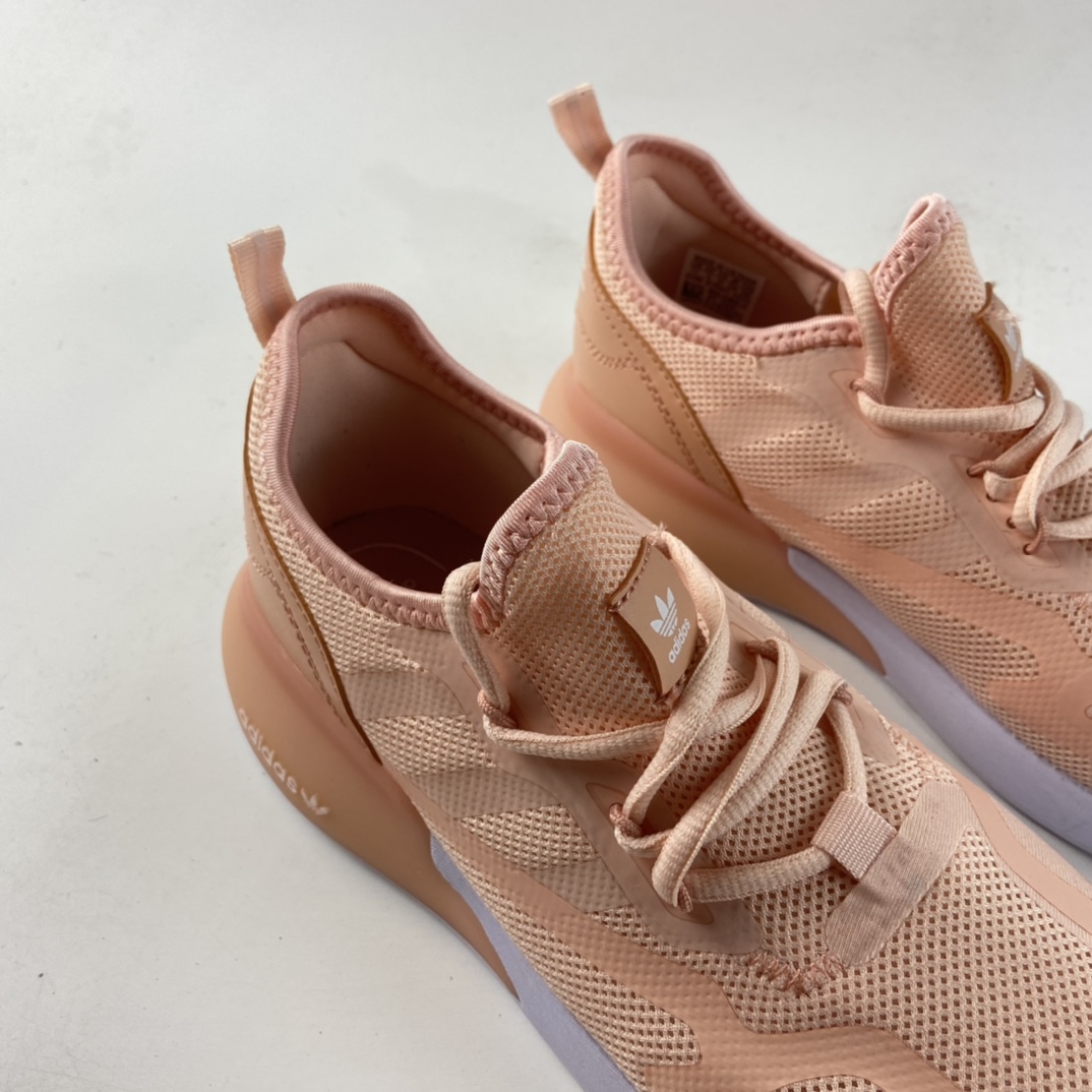 P120  Ad ZX 2K Boost 网纱针织呼吸面套脚休闲运动慢跑鞋 童鞋 FW2361