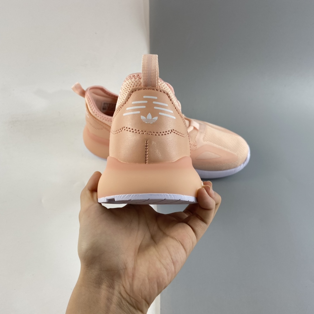 P120  Ad ZX 2K Boost 网纱针织呼吸面套脚休闲运动慢跑鞋 童鞋 FW2361