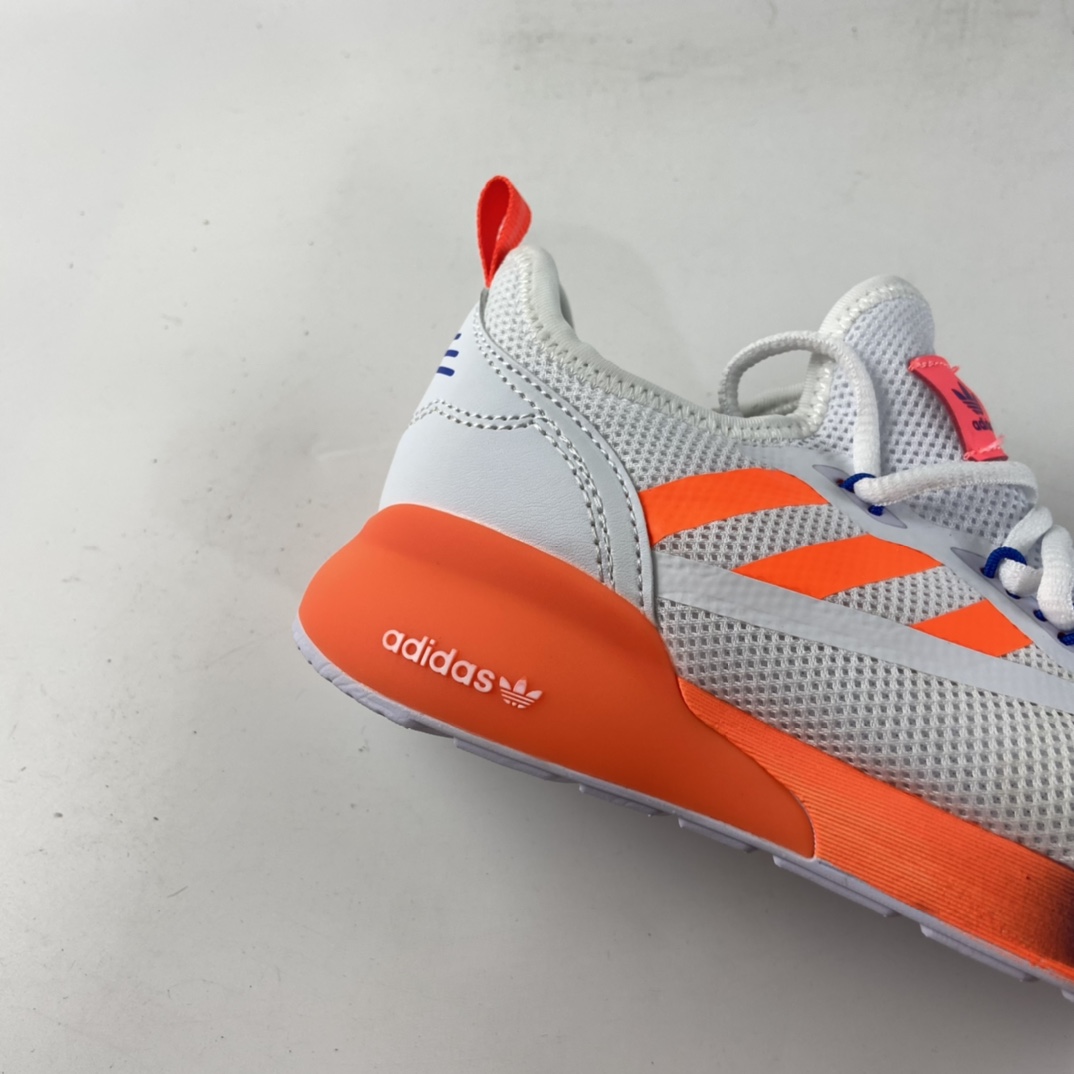 P120  Ad ZX 2K Boost 网纱针织呼吸面套脚休闲运动慢跑鞋 童鞋 FX9531