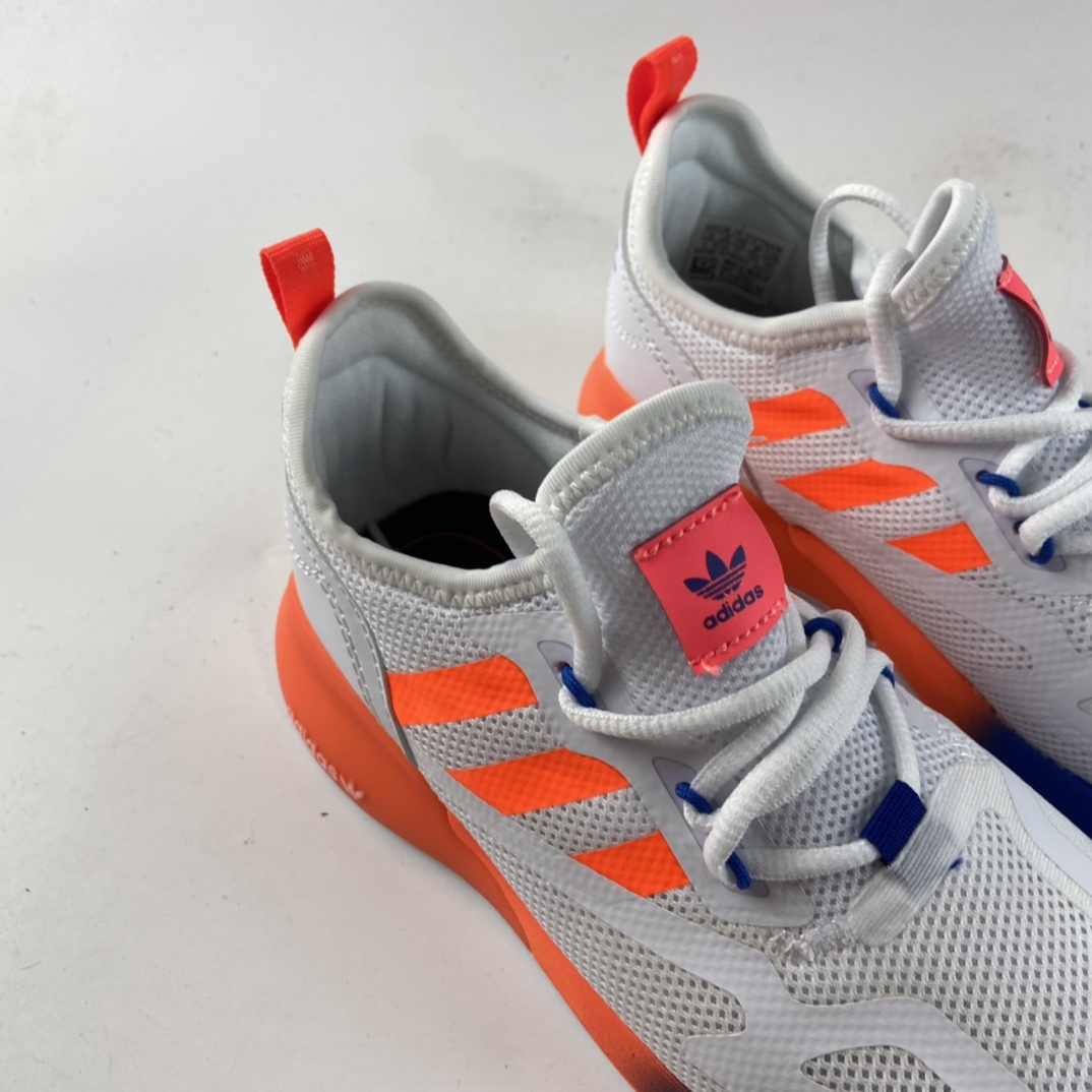P120  Ad ZX 2K Boost 网纱针织呼吸面套脚休闲运动慢跑鞋 童鞋 FX9531