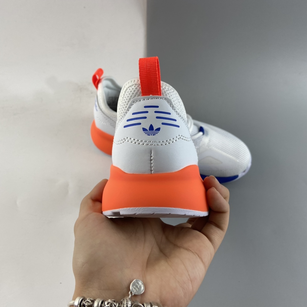 P120  Ad ZX 2K Boost 网纱针织呼吸面套脚休闲运动慢跑鞋 童鞋 FX9531