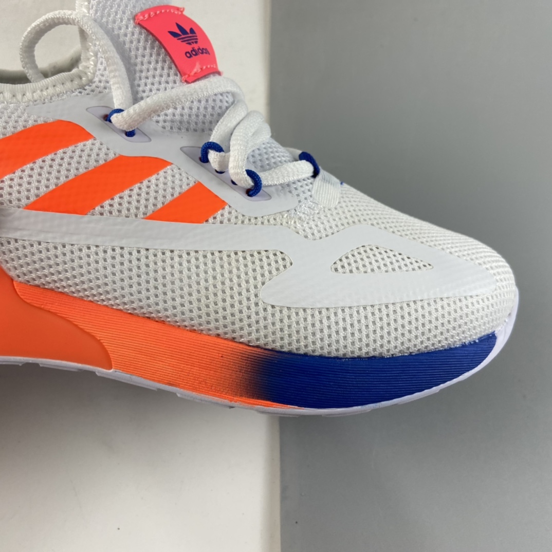 P120  Ad ZX 2K Boost 网纱针织呼吸面套脚休闲运动慢跑鞋 童鞋 FX9531