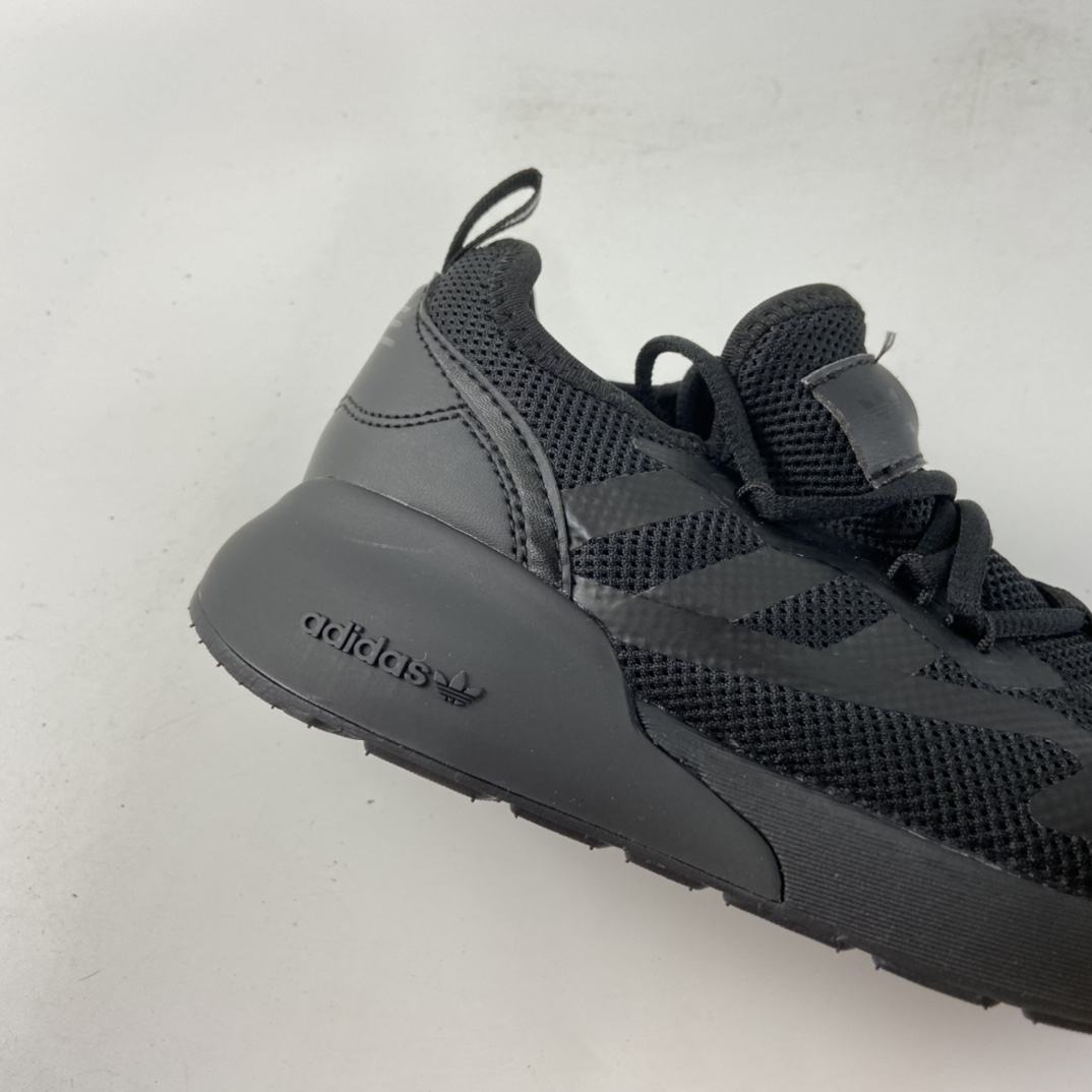 P120  Ad ZX 2K Boost 网纱针织呼吸面套脚休闲运动慢跑鞋 童鞋 FW2363