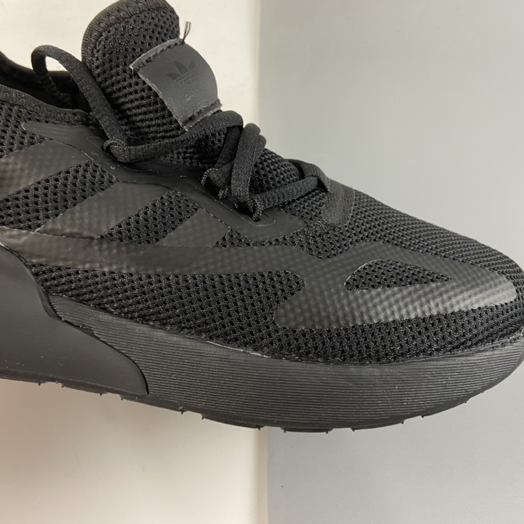 P120  Ad ZX 2K Boost 网纱针织呼吸面套脚休闲运动慢跑鞋 童鞋 FW2363