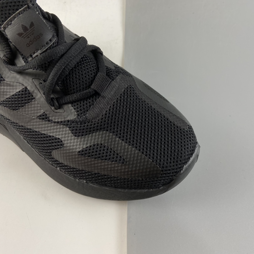 P120  Ad ZX 2K Boost 网纱针织呼吸面套脚休闲运动慢跑鞋 童鞋 FW2363