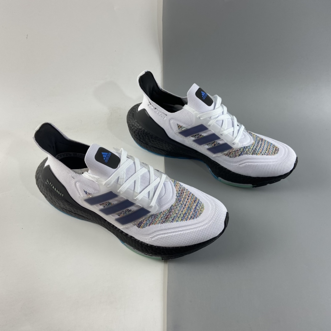 P200  AD UltraBoost 21 加厚爆米花袜套式针织鞋面休闲运动慢跑鞋 GZ3194