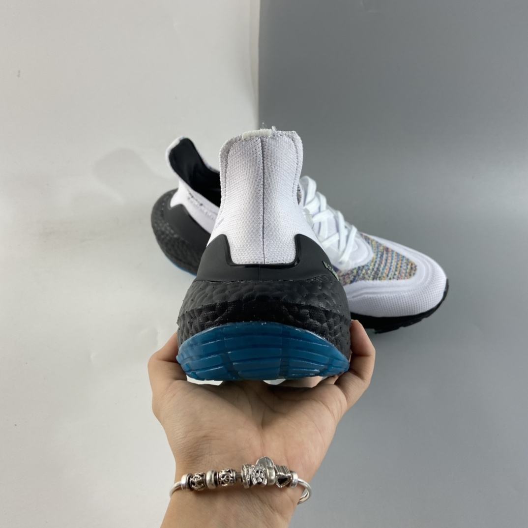 P200  AD UltraBoost 21 加厚爆米花袜套式针织鞋面休闲运动慢跑鞋 GZ3194