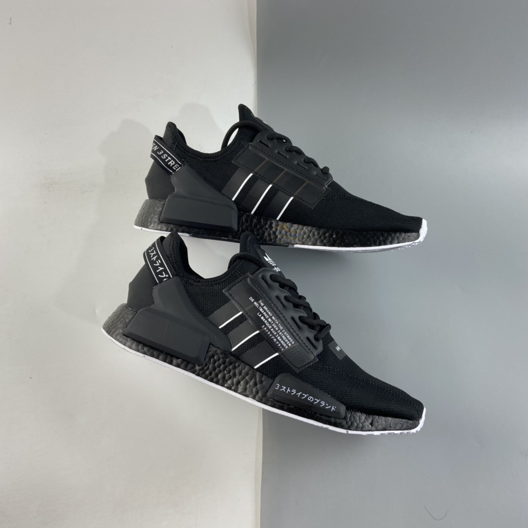 P200  Ad NMD Boost 阿迪达斯爆米花超弹中底 针织网面休闲跑鞋 GV7556