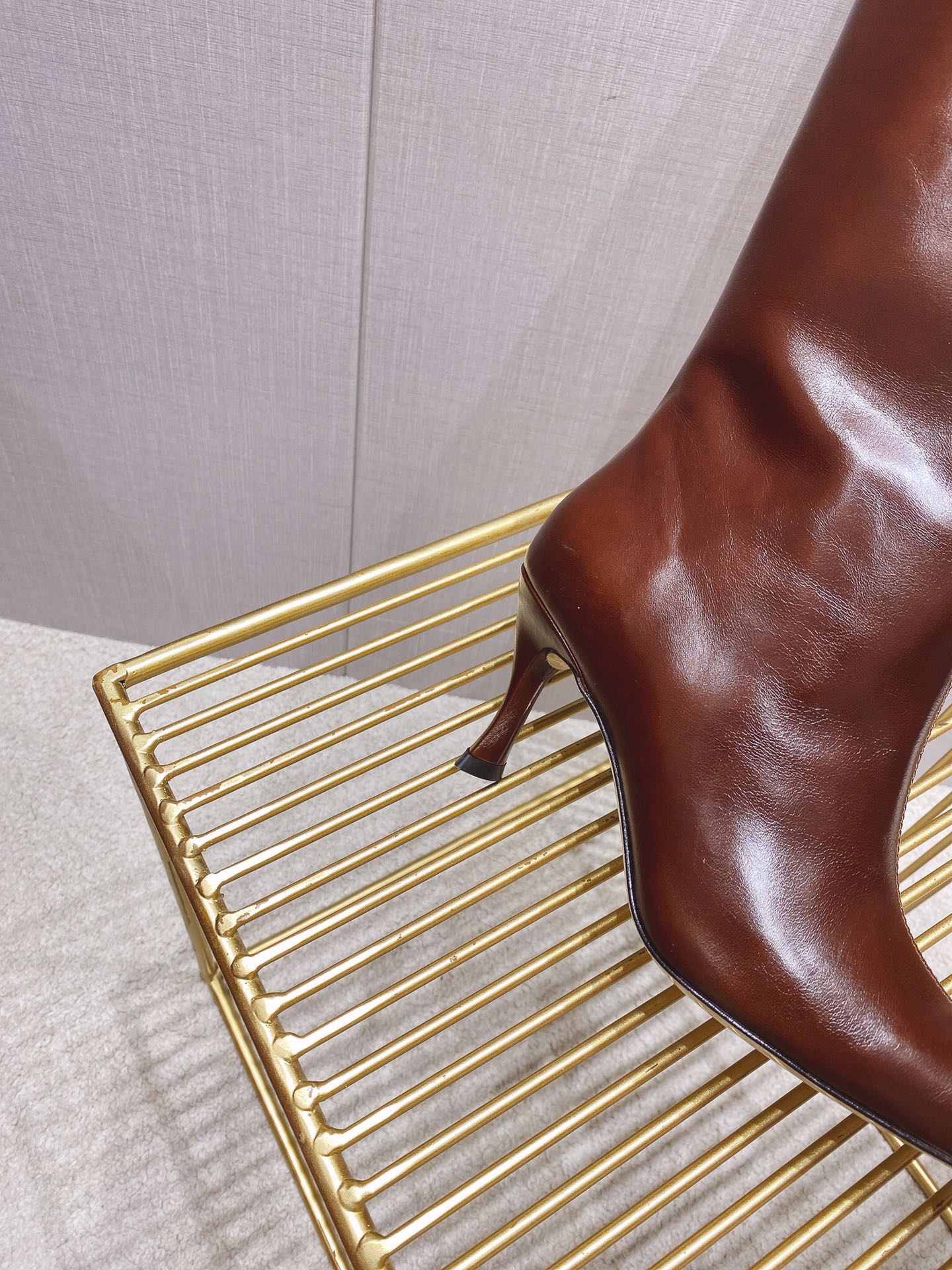 出厂价 🆕By Far 2025秋冬上新 气质款 全皮版 小猫跟 新款长靴 1:1 正品购入 小方头 更