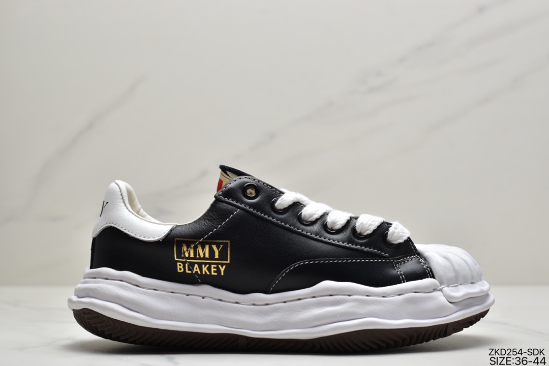 270 MMY/Maison Mihara Yasuhiro Original Sole Toe Cap Lowcut Canvas Sneaker经典布板鞋“帆布黑白”A05FW702