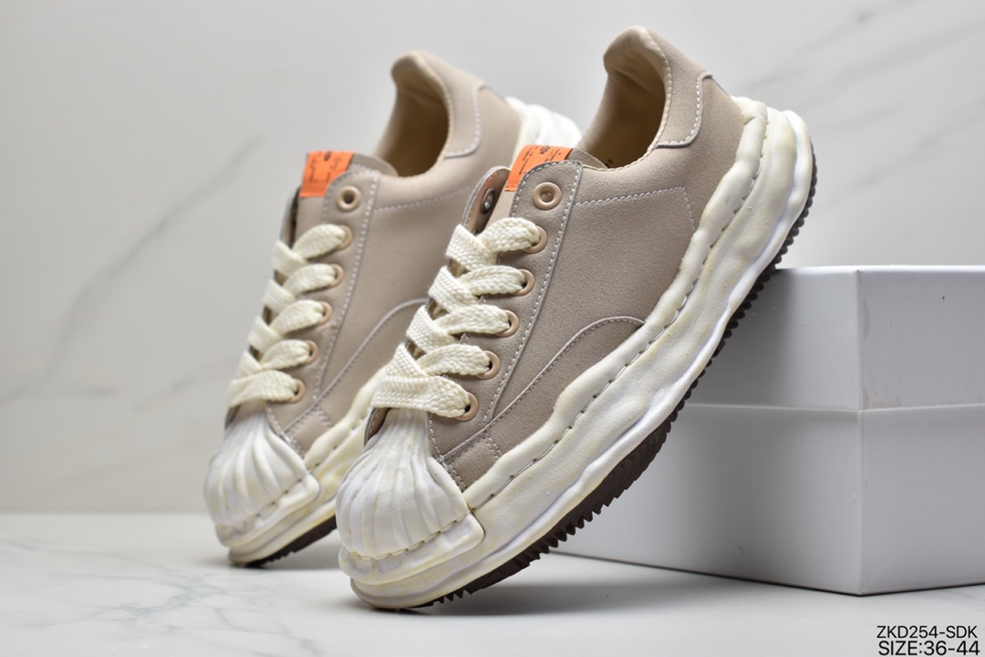 270 MMY/Maison Mihara Yasuhiro Original Sole Toe Cap Lowcut Canvas Sneaker经典布板鞋“帆布黑白”A05FW702