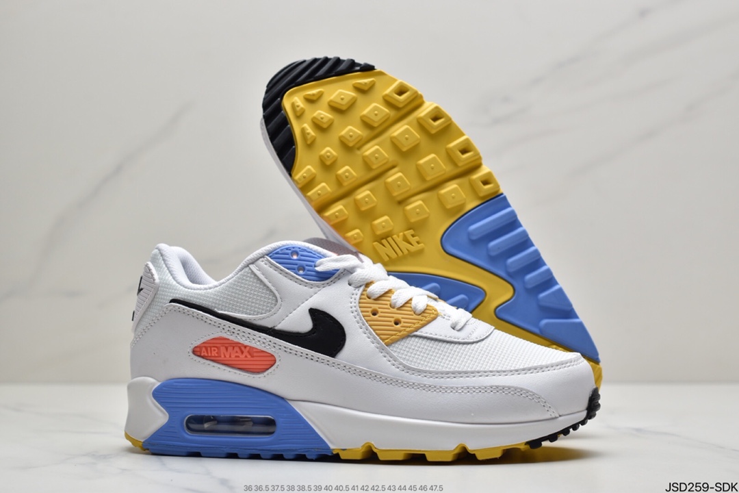 200 耐克Nike WMNS Air Max 90 ”Solar Flare”复古气垫百搭休闲运动慢跑鞋CZ3950-100