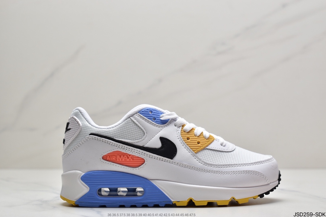 200 耐克Nike WMNS Air Max 90 ”Solar Flare”复古气垫百搭休闲运动慢跑鞋CZ3950-100