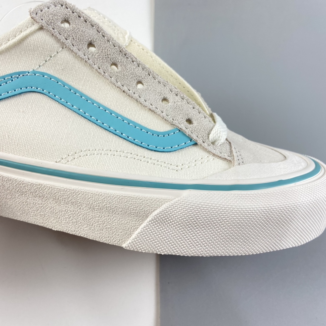 P150  VANS Style  36 万斯半月包头灰白果冻条雾霾蓝米色低帮滑板情侣鞋 VN0A32CJ6JA