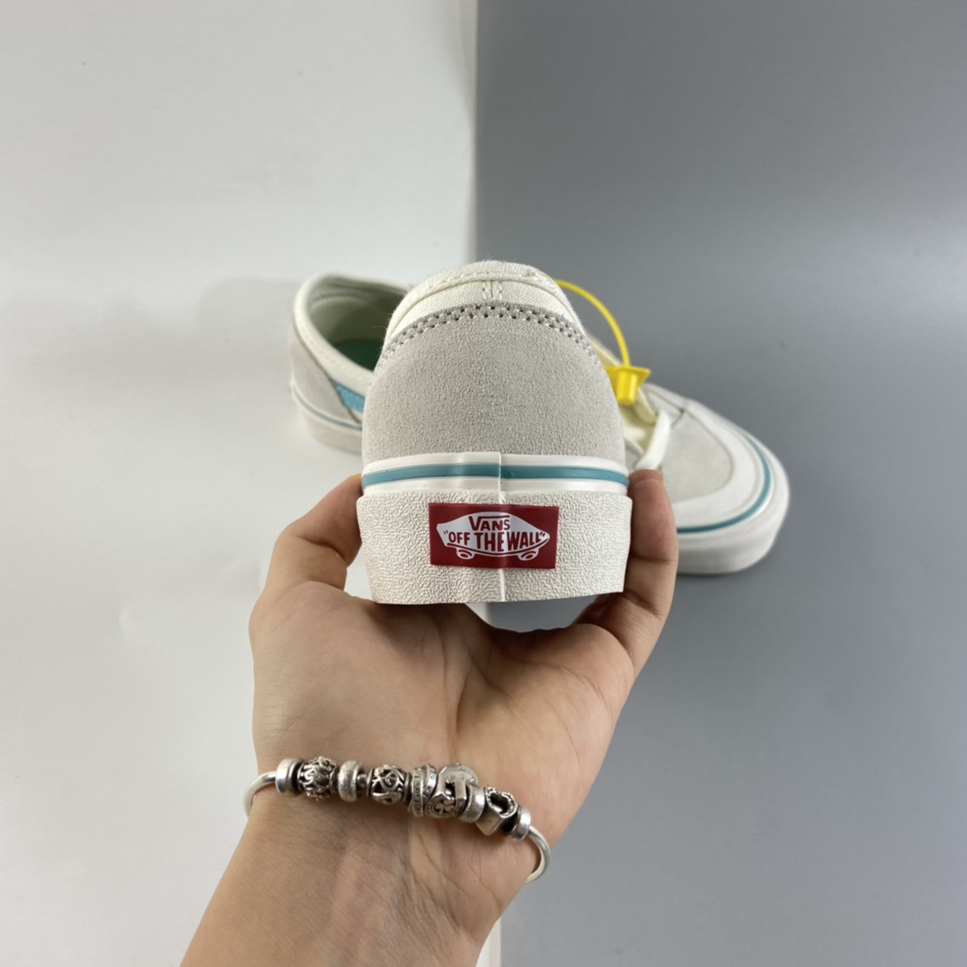 P150  VANS Style  36 万斯半月包头灰白果冻条雾霾蓝米色低帮滑板情侣鞋 VN0A32CJ6JA