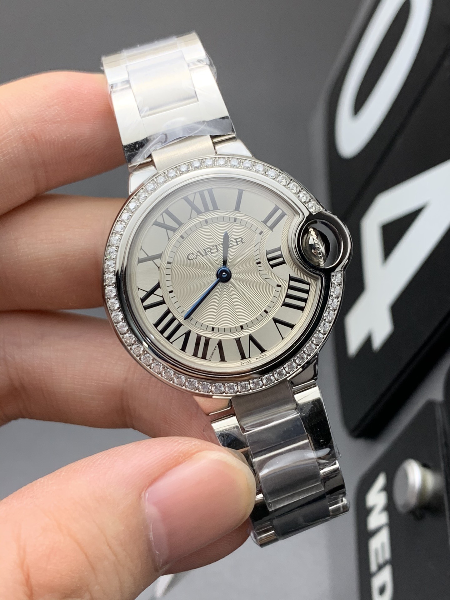 Cartier V6 33定做莫桑钻