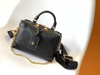 Louis Vuitton LV Petite Malle Bags Handbags Black White Empreinte​ M45393