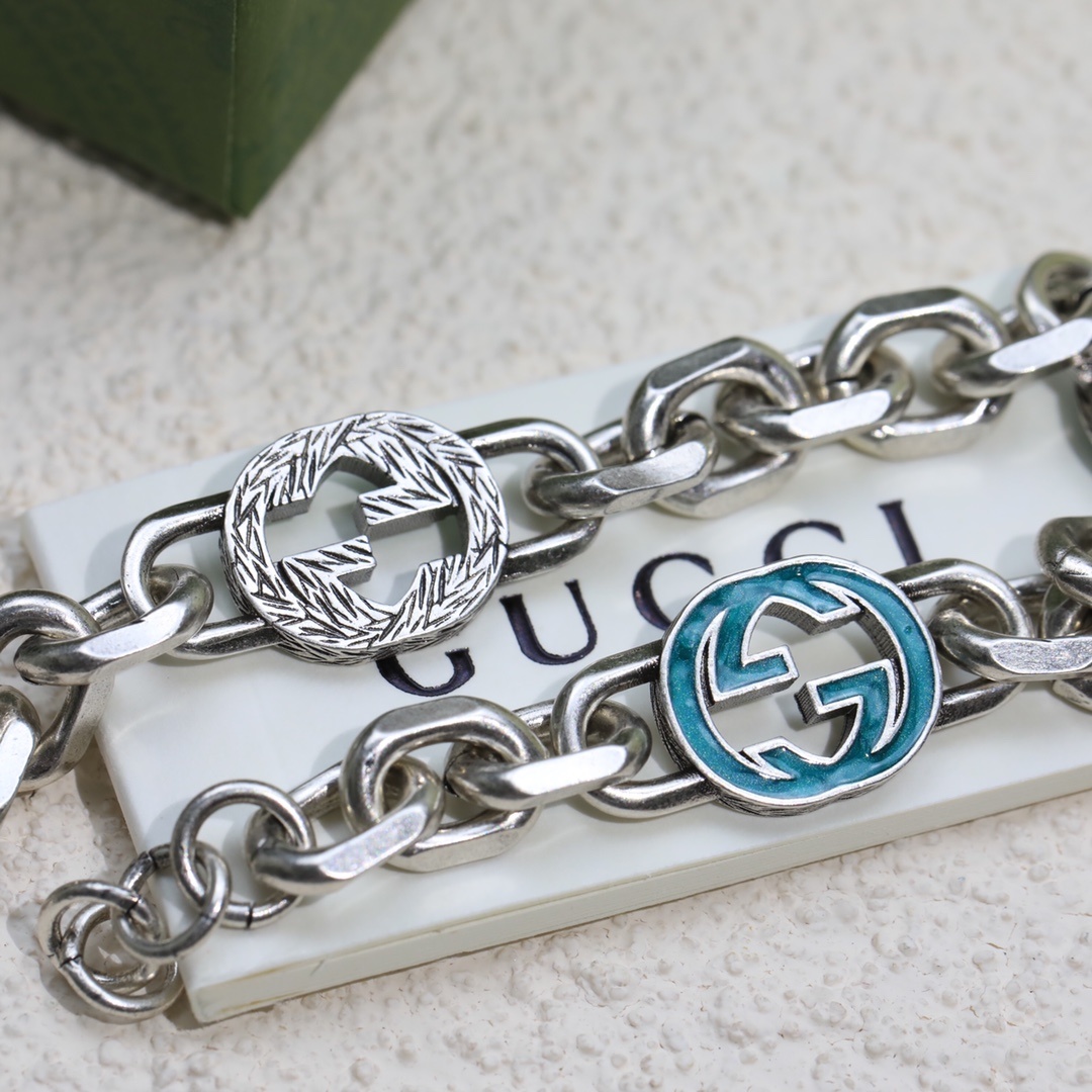 古驰新款GUCCI古琦新款复古蓝色G