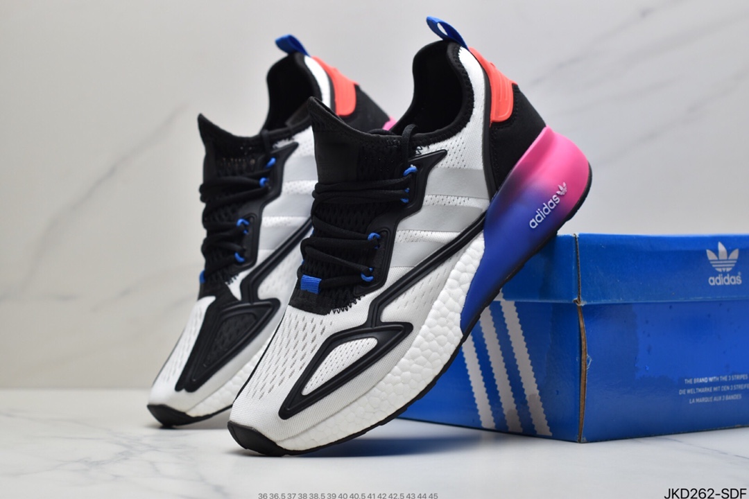160 阿迪达斯Adidas Originals ZX 2K Boost 休闲运动跑鞋  FX8835