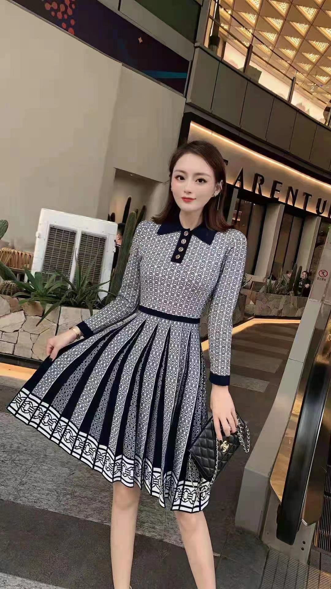 High-Quality Women’s Suit in French Style for Autumn, Blue and Tan Options - 图片 2