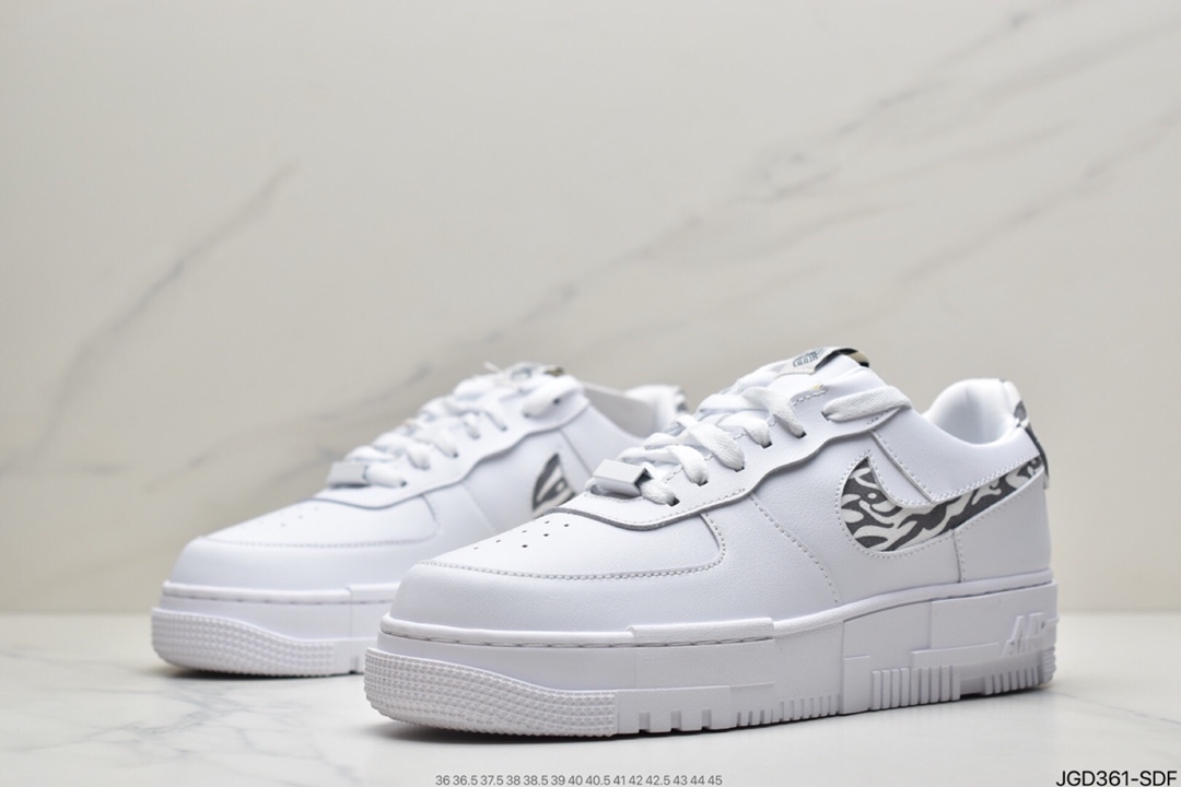 180 耐克/NIKE 耐克空军低帮板鞋  白豹纹 小清新解构风运动板鞋 DH9632-101