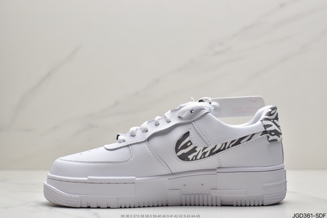 180 耐克/NIKE 耐克空军低帮板鞋  白豹纹 小清新解构风运动板鞋 DH9632-101
